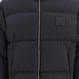 "DOWN JACKET WITH LOGO PATCH