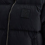 "DOWN JACKET WITH LOGO PATCH