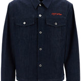 DENIM SHIRT JACKET WITH BUTTON CLOSURE