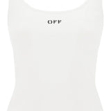 TANK TOP WITH OFF EMBROIDERY