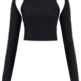 "CROPPED TOP WITH CUT OUT DETAIL