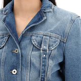 DENIM JACKET WITH HARNESS DETAILS