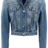 DENIM JACKET WITH HARNESS DETAILS