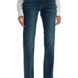 FLARE MID-RISE JEANS WITH