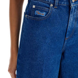 WIDE FLARED LEG JEANS WITH A