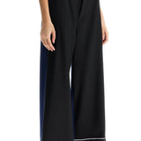 ELEGANT BLACK VIRGIN WOOL TROUSERS