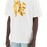 "BURNING MONOGRAM T