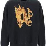 "BURNING MONOGRAM CREWNECK