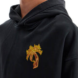 'BURNING PALM OVERSIZED HOODIE WITH HOOD'