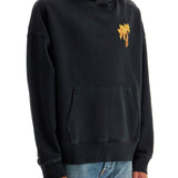 'BURNING PALM OVERSIZED HOODIE WITH HOOD'