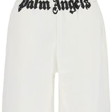 SPORTY BERMUDA SHORTS WITH LOGO PRINT