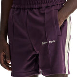 "CONTRAST BAND TRACK BERMUDA SHORTS WITH