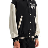 SATIN VARSITY JACKET FOR