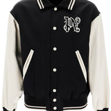 SATIN VARSITY JACKET FOR