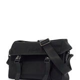 BLACK SHOULDER BAG IN POLYAMIDE WITH SPACIOUS COMPARTMENT