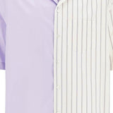 ASYMMETRIC BOWLING SHIRT WITH