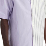 ASYMMETRIC BOWLING SHIRT WITH