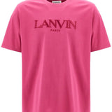 T-SHIRT WITH EMBROIDERED LOGO DESIGN