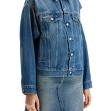 DENIM JACKET WITH SLITS