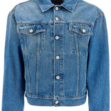 DENIM JACKET WITH SLITS