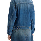 DENIM JACKET WITH SLITS