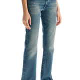 LOW-WAISTED FLARED JEANS