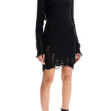 DESTROYED KNIT MINI DRESS