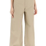 COTTON GABARDINE TROUSERS