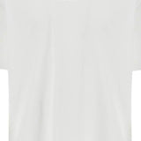 WHITE COTTON T-SHIRT WITH DSQ2 LOGO