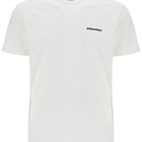 MEN'S WHITE COTTON T-SHIRT WITH EMBROIDERED LOGO