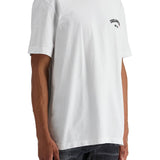 WHITE COTTON T-SHIRT WITH EMBROIDERED LOGO