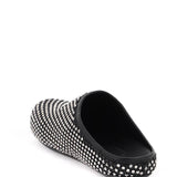 LEATHER FUSSBETT CLOGS WITH RHINESTONES