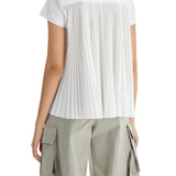 PLEATED BACK T-SHIRT