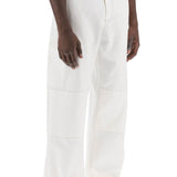 WIDE COTTON CANVAS TROUSERS FOR MEN OR WOMEN