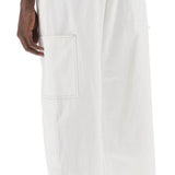 WIDE COTTON CANVAS TROUSERS FOR MEN OR WOMEN