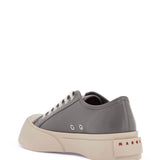 ELEGANT GRAY CALFSKIN MEN'S SNEAKERS