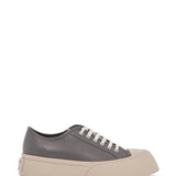 ELEGANT GRAY CALFSKIN MEN'S SNEAKERS