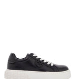 MONOGRAM DETAIL PLATFORM SNEAKERS WITH