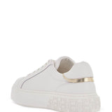 MONOGRAM DETAIL PLATFORM SNEAKERS WITH