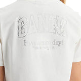 'LOGO RHINESTONE T-SHIRT