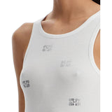 TANK TOP WITH MICRO RHINEST