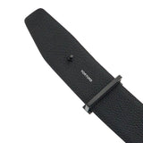 ELEGANT BROWN AND BLACK CALFSKIN BELT MADE IN ITALY