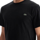 T-SHIRT WITH PATCH LOGO DESIGN