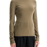 LIGHTWEIGHT JERSEY TOP WITH TURTLE NECK