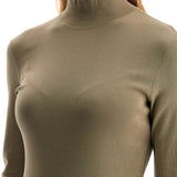 LIGHTWEIGHT JERSEY TOP WITH TURTLE NECK