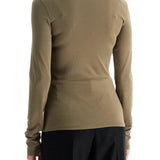 LIGHTWEIGHT JERSEY TOP WITH TURTLE NECK