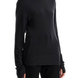 SEAMLESS HIGH-NECK PULLOVER WITHOUT