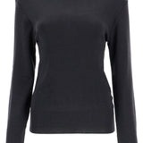 SEAMLESS HIGH-NECK PULLOVER WITHOUT