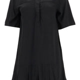 'VISCOSE MINI DRESS WITH