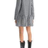 BIG COLLAR MINI SHIRT DRESS